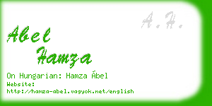 abel hamza business card