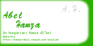 abel hamza business card